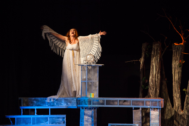 Holle anyó szerepében Dósa Zsuzsa