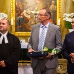 Lázár Zsolt esperes, Erdélyi István és Babák Mihály polgármester