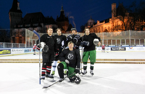 Farkas Tamás, Opauszki Mihály, Hanzel László, Gergely Dániel, elöl Kohut Pál