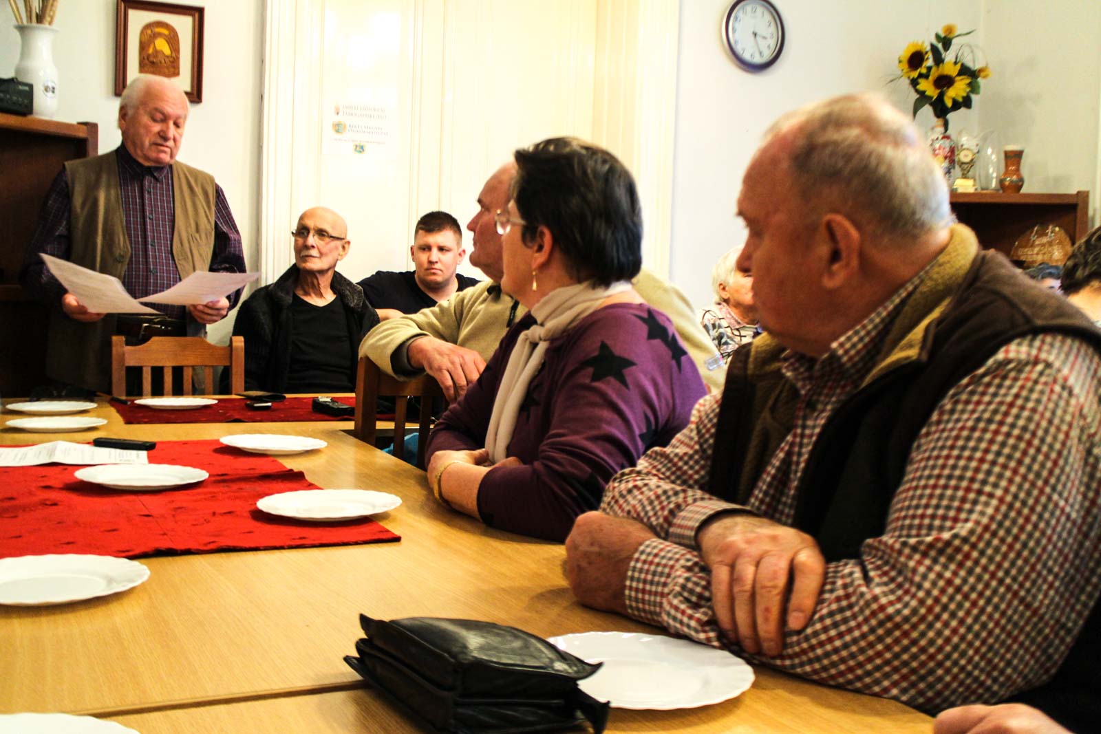 Mótyán Tibor, a Tessedik Sámuel Kertbarát Kör elnöke (Fotó: Hegedűs Éva)