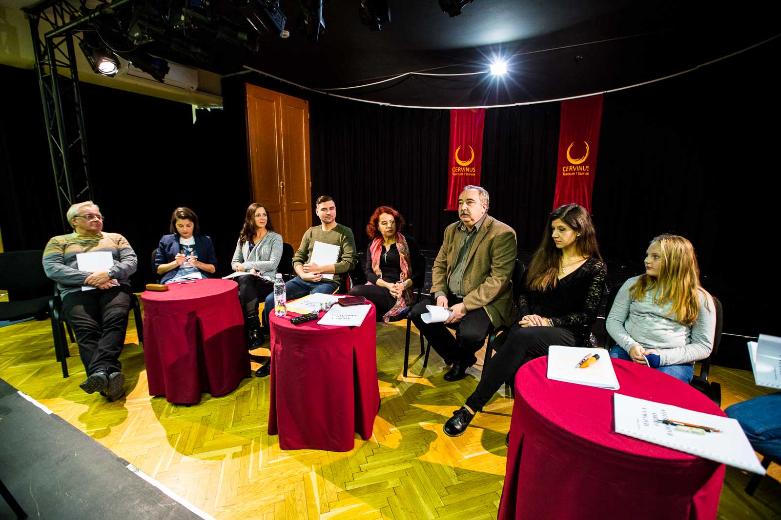 Macska a forró bádogtetőn - olvasópróba (Fotó: Babák Zoltán)