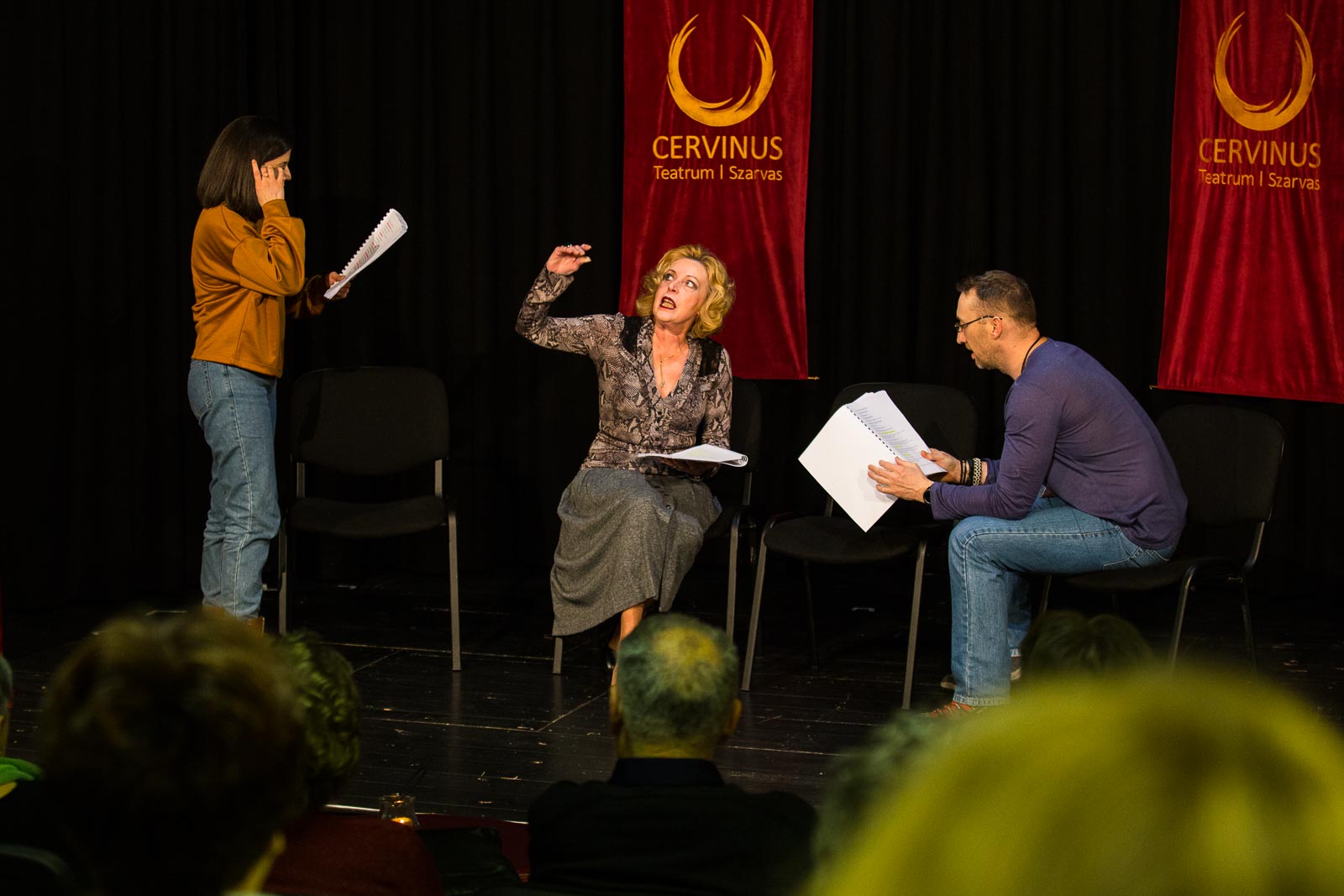 Bardon Ivett, Jónás Gabriella és Timkó János (Fotó: Babák Zoltán)