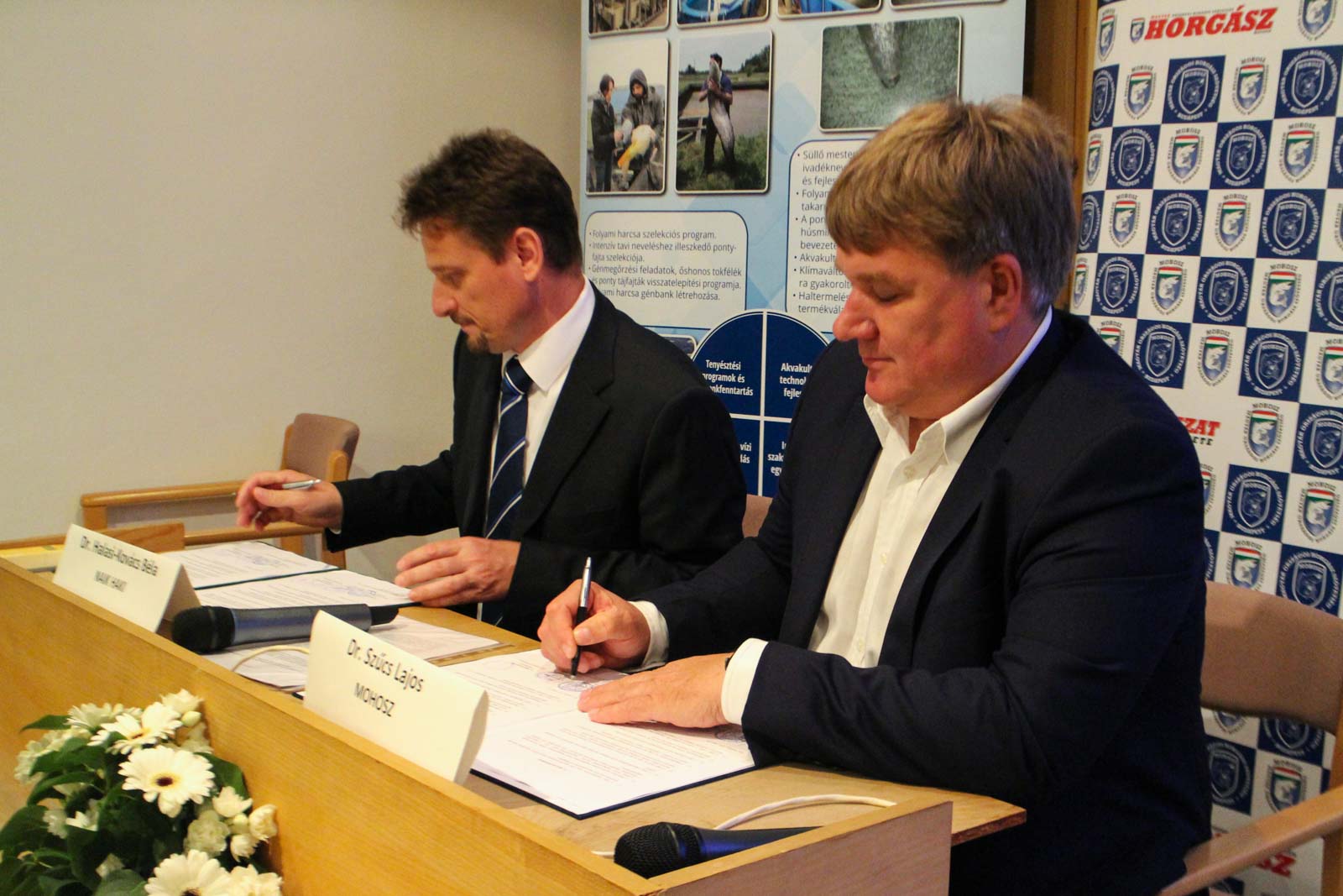 Dr. Halasi-Kovács Béla és dr. Szűcs Lajos (Fotó: Hegedűs Éva)