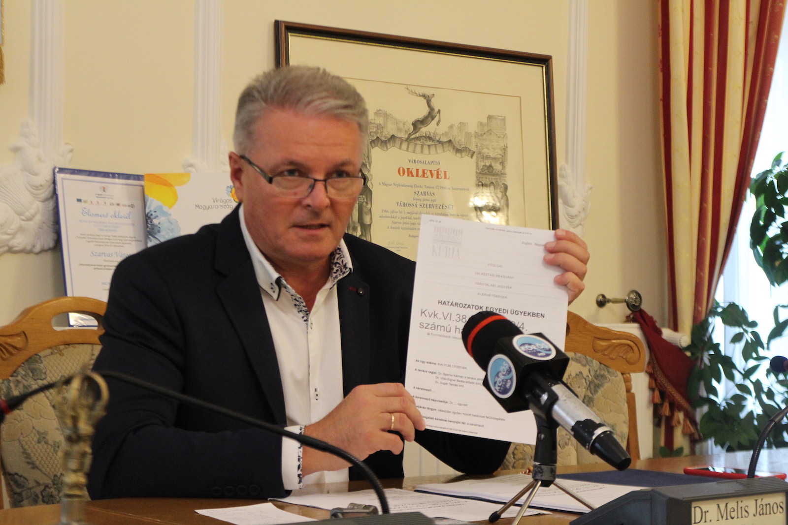 Dr. Melis János címzetes főjegyző