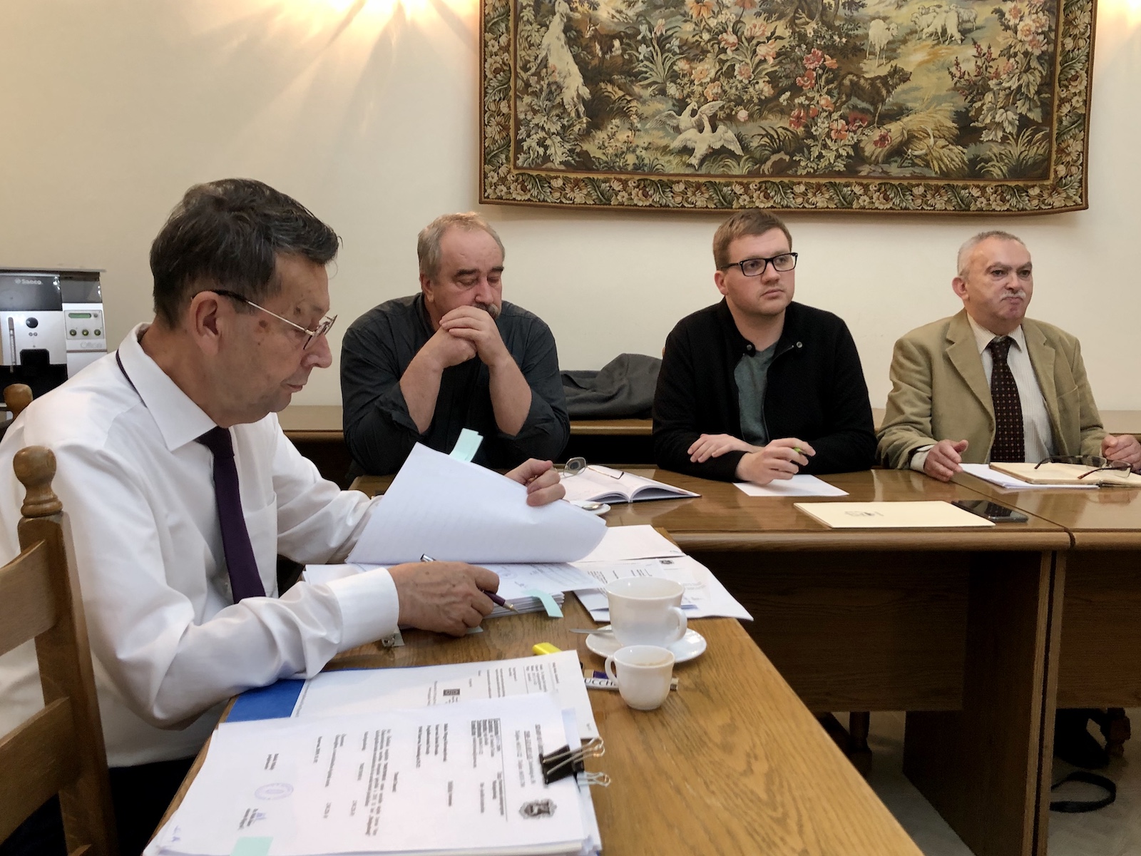 Babák Mihály polgármester, Csasztvan András, Boross Bence és Szenes János (Fotó: Babák Zoltán)