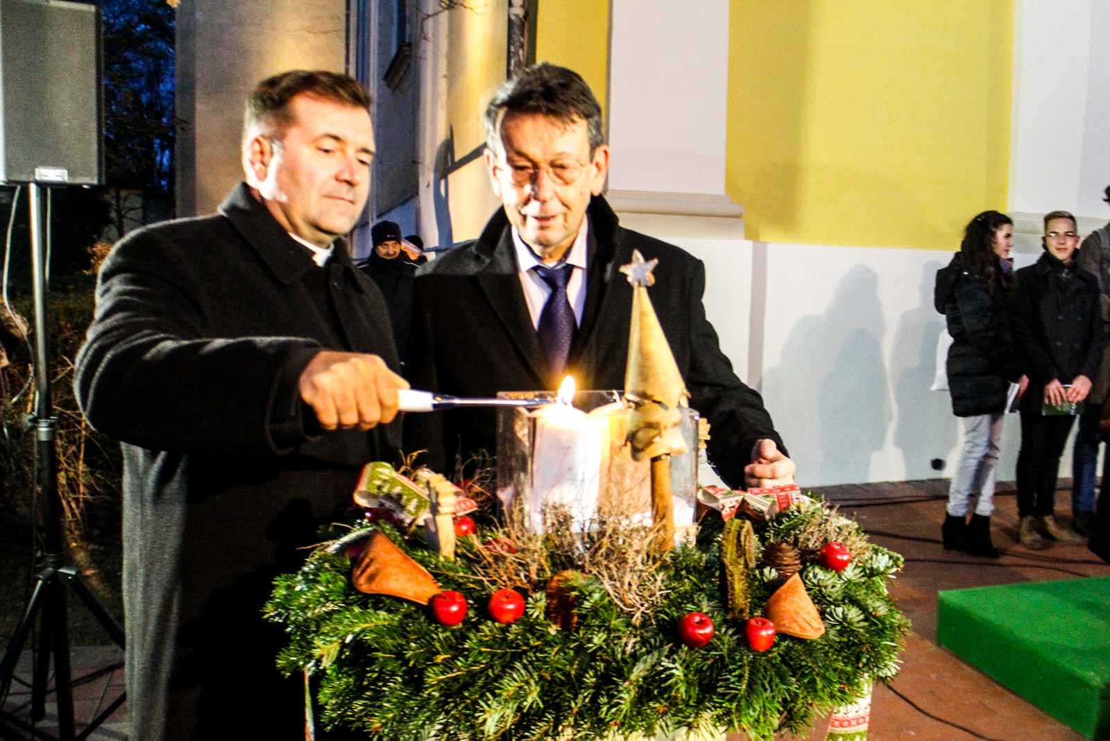 Lázár Zsolt és Babák Mihály polgármester (Fotó: Hegedűs Éva)