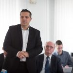 Dr. Futó Zoltán dékán (SZIE ÁGK), mögötte dr. Kozma Gábor rektor (GFF) (Fotó: Zentai Péter)