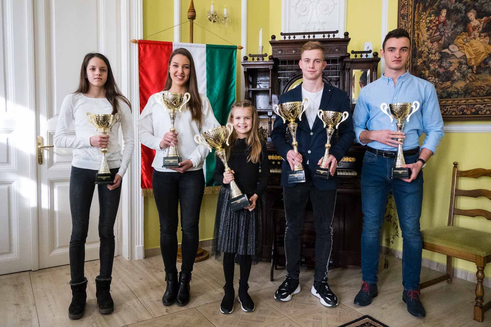 Bozán Hanna, Fabó Csenge, Bencze Zorka, Opavszky Márk és Podani Milán (Fotó: Babák Zoltán)