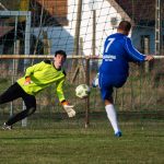 A doboziak egyenlítő büntetője. Kapuban Buzás Bálint, 7-sel Barcsay Attila (Fotó: Babák Zoltán)