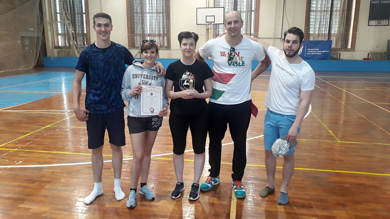 A Libalapos csapata: Kiss Márton, Lizon Loretta, Németh Judit, Földi Zsolt és Gál Patrik