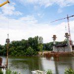Az épülő Tisza-híd 2020. május 29-én (Fotó: Babák Zoltán)