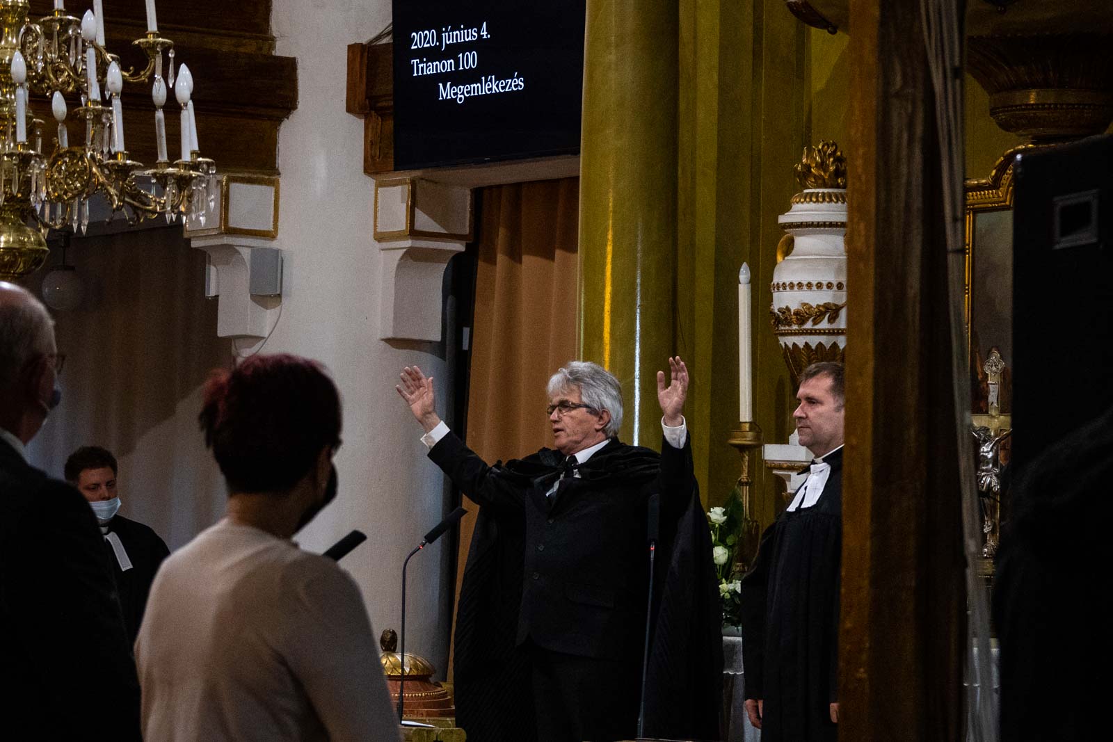 Pentaller Attila református lelkipásztor és Lázár Zsolt evangélikus esperes (Fotó: Babák Zoltán)
