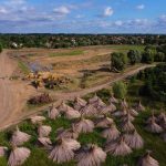 A békésszentandrási Pázsit-tó madártávlatból (Fotó: Babák Zoltán)