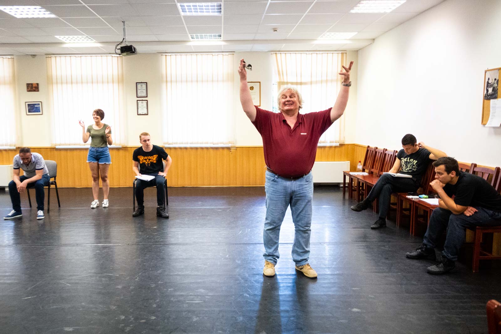 A képek a Cervinusházban a Hotel Menthol feújítópróbáján készültek (Fotó: Babák Zoltán)