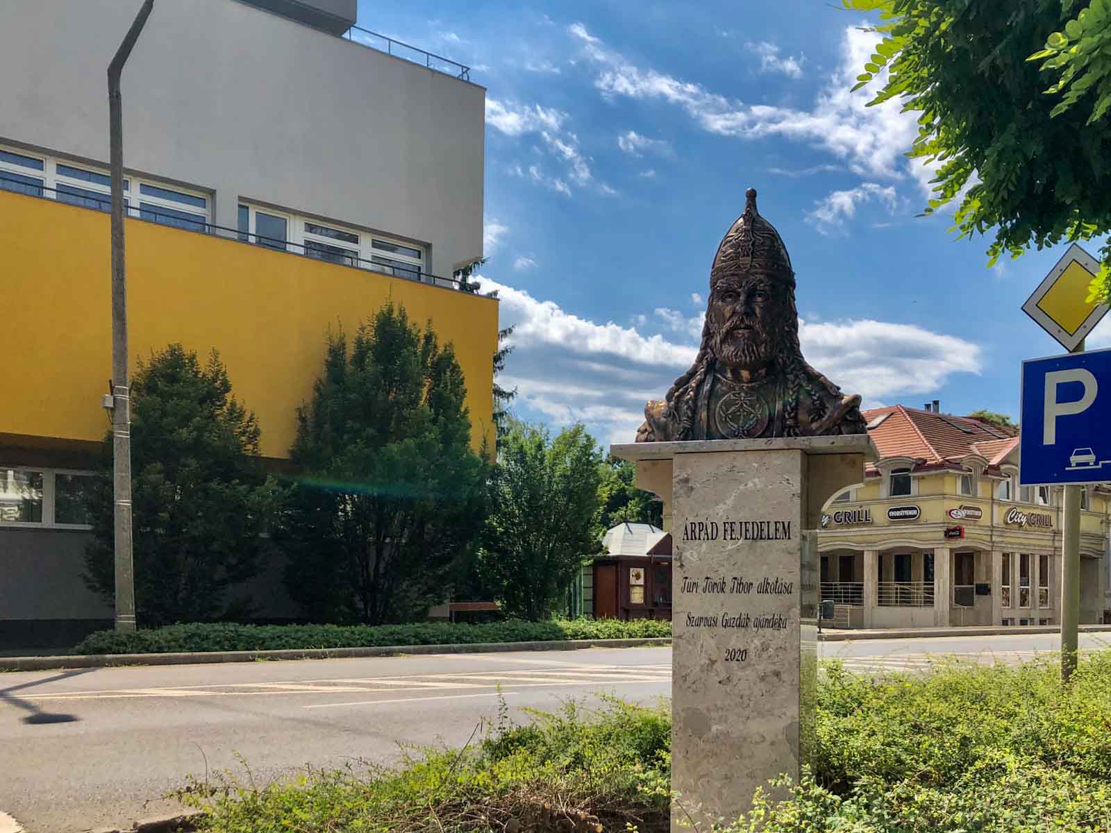 Honalapító Árpád fejedelem szobra Túri-Török Miklós alkotása (Fotó: Babák Zoltán)