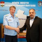 Dr. Polyák József Zsolt megyei rendőrfőkapitány és Zalai Mihály Békés Megyei Önkormányzat elnöke (Fotó: Zentai Péter)