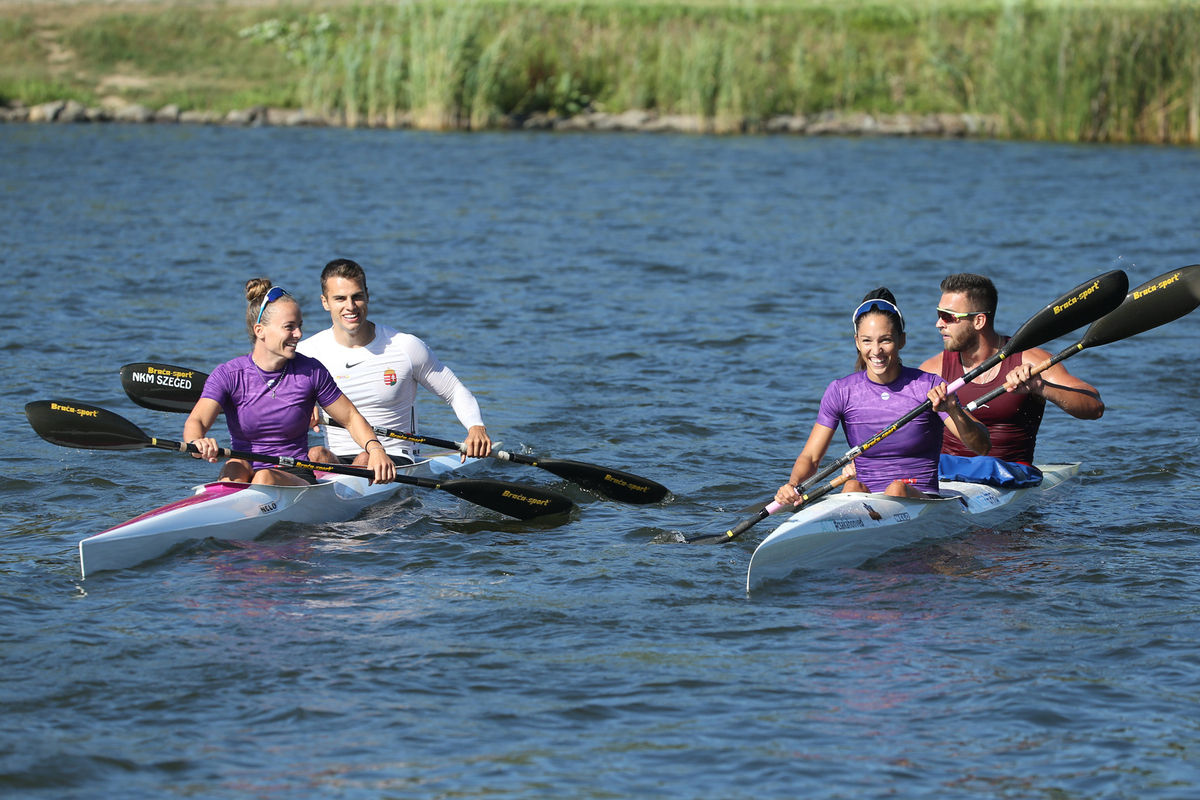 Kiss Blanka és Kuli Pisti balról (Fotó: kajakkenusport.hu)