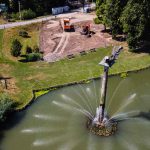 Épül a Cool4U modern irodaháza az egykori Ciprus Fogadó helyén (Fotó: Babák Zoltán)