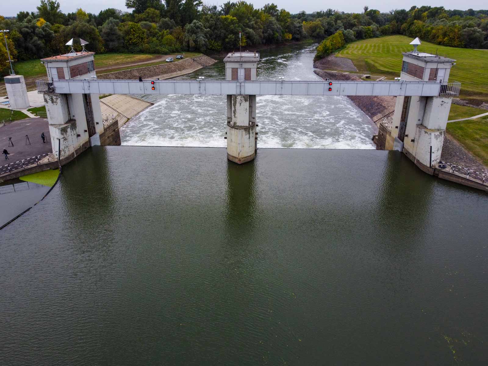 A szentandrási duzzasztómű (Fotó: Babák Zoltán)