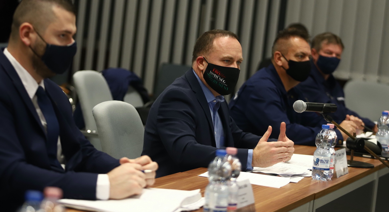 Takács Árpád kormánymegbízott, a védelmi bizottság elnöke (Fotó:Békés Megyei Kormányhivatal/Lehoczky Péter)