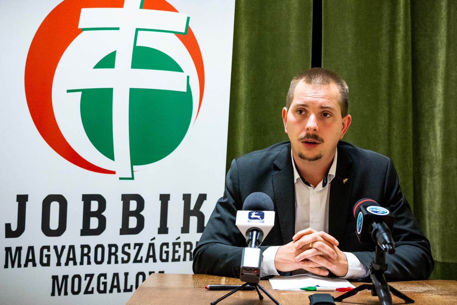 Samu Tamás Gergő szeptember 3-i sajtótájékoztatóján (Fotó: Babák Zoltán)