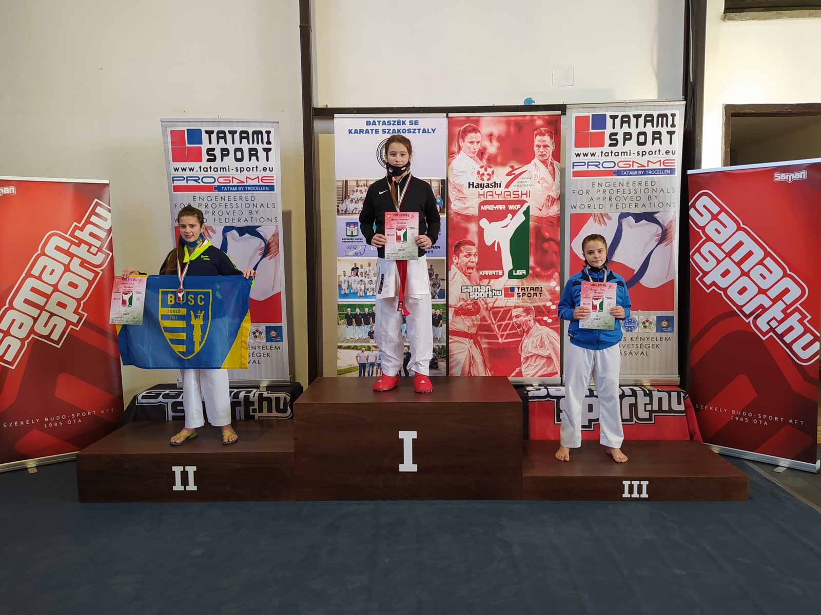 Bagosi Mariann a dobogó legfelső fokán (Fotó: Ruzsinszki György)