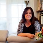 Szironyné Zsabka Edit, azaz Zsedi egyik amigurumi babájával