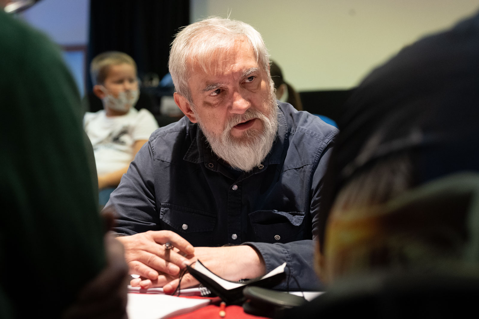 Szemán Béla a Twist Olivér olvasópróbáján (Fotó: Babák Zoltán)