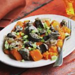 Hagymás pulykamáj sütőtökkel (Fotó: Gallicoop Instagram)