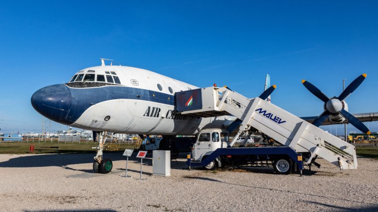 Kiállított MALÉV-gép