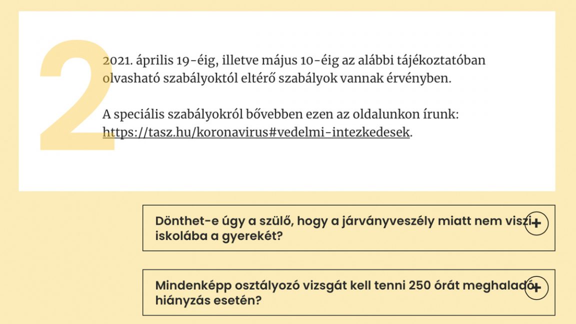 Részlet a TASZ idevonatkozó oldaláról