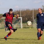 Virág Imre gólt érő lövése