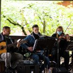 Az Akusztik Rock Trió tagjai, Molnár János, Nánási Attila és Czibulya Zsuzsa