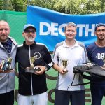 A torna négy dobogósa. Eckert Roland a jobb szélen