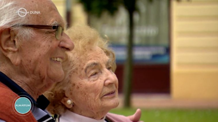 Papp Laci bácsi és Dankó Margitka a Duna TV felvételén