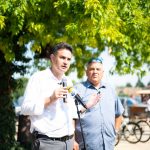 Márki-Zay Péter és Gajdos Attila a vasárnapi utcafórumon