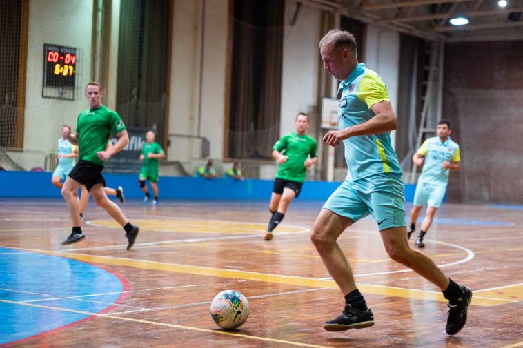 A góllövőlista eleje: Bakos Krisztián (Szia Uram!, zöldben) és Szécsi Gábor (Blue Gym, türkiz)