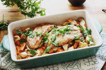 Almás-édesburgonyás pulykamell