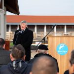 Dr. Tirják László, a Körös-Maros Nemzeti Park Igazgatóság vezetője a beruházás átadóünnepségén