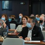 Dr. Melis János, Szarvas város címzetes főjegyzője és Babák Mihály polgármester a tájékoztatón