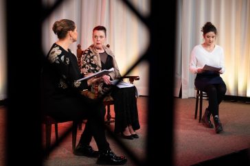 Komáromi Anett, Jónás Gabriella és Szemerédi Bernadett Edward Albee Három magas nő című drámájában