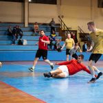 Az Andragória (piros) és az FC Gold csatája a 7. helyért