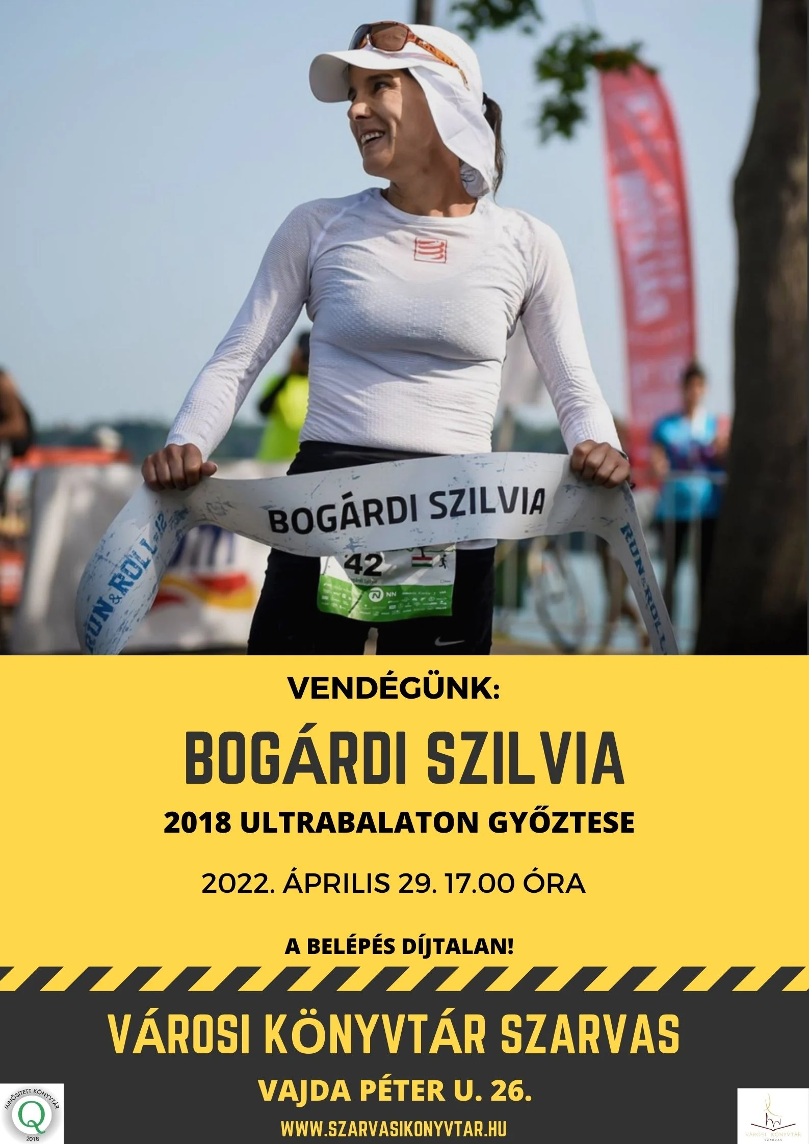 Bogárdi Szilvia Ultrabalaton győztes futó