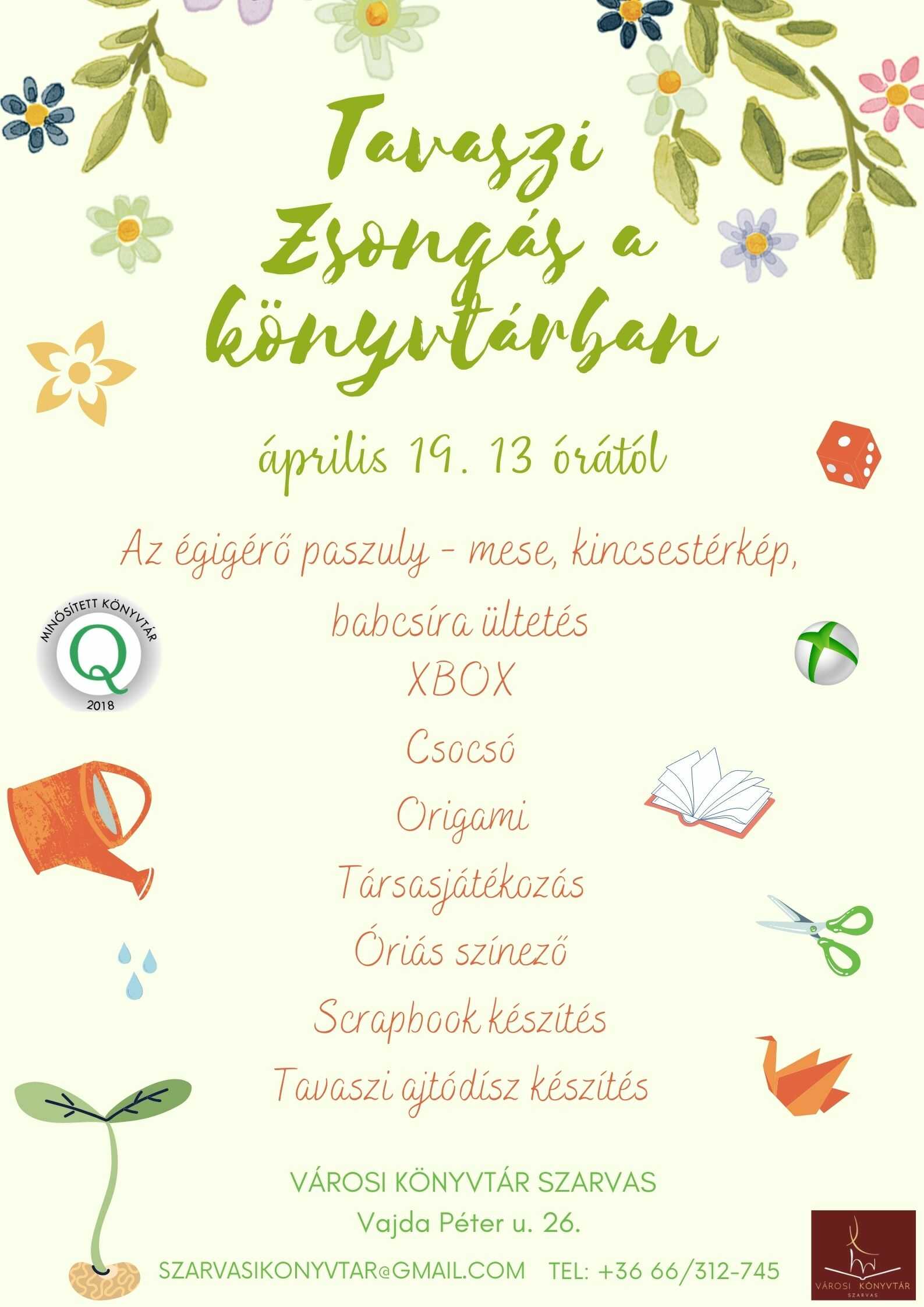 Tavaszi zsongás a könyvtárban