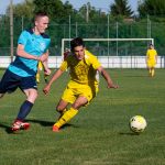 Vincze Levente és Urbancsok Ákos harca a labdáért