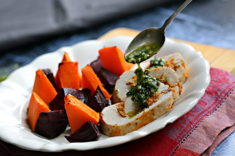 Sütőtökös pulykatekercs