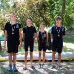 Szarvasi versenyzők a Simon Fialán: Harsányi Botond, Velenczei Boldizsár, Karai Kornél és Huszárik Gergő