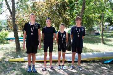 Szarvasi versenyzők a Simon Fialán: Harsányi Botond, Velenczei Boldizsár, Karai Kornél és Huszárik Gergő