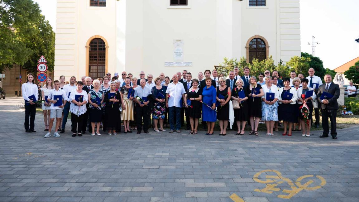 Szarvas újratelepítésének 300. évfordulójának díjazottjai 2022. július 23-én