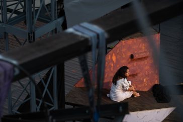 Szemerédi Bernadett a Psyché és Nárcisz című monodrámában